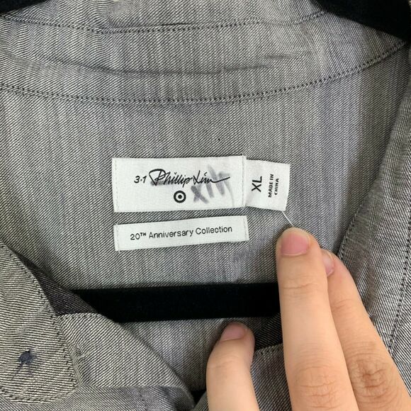 Phillip Lim 3.1 Target Hidden Button Down Shirt XL - Picture 2 of 7